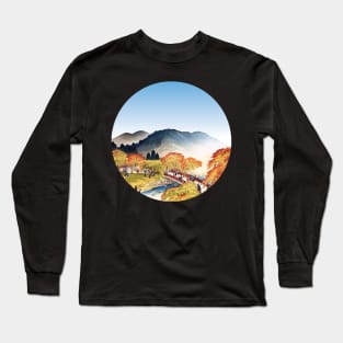 Ukiyo-e Takao Autumn View Long Sleeve T-Shirt